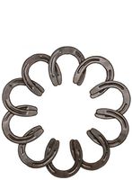 Sullivans 20" Overlapping Horseshoes Wreath Plaque,Brown,20" diameter x 0.5" thick