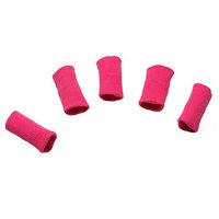 Kylin Express Set of 10 Sports Elastic Finger Sleeve Protector Brace Support - Rose Red