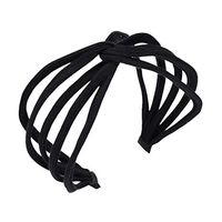 HNTDG Multicolor Lady Girl Fashion Flower Hair Band Candy-Colored Cross Pinstripe Tie Headband