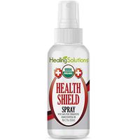 Organic Health Shield Blend Spray – Water Infused with Health Shield Blend Essential Oil – Certified USDA Organic - 2oz Bottle by Healing Solutions