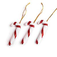 Riverbyland 24 PCS Christmas Gift Wrapping Candy Cane Decoration
