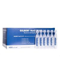Gilbert NaCl 0.9% 100 pcs. x 5ml = Total 500ml / 16.9oz