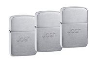Personalized 1941 Zippo Lighters Set of 3 with Free Engraving in Helvetica Font