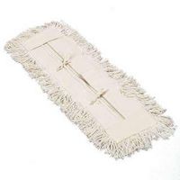 HUB City Industries 5x24MAT White Matrix Economy Cotton Blend Dust Mop with Tie Enclosures, 5" x 24"