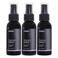 Mask Toilet Spray, Lavender & Lilac, 2-Ounce (3-Pack), Deodorizer Bathroom Spray