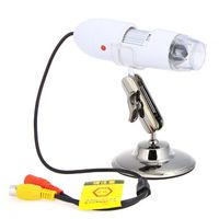 NEWSKY 25X to 400X 2MP TV-Out Digital Microscope Endoscope 8LED Magnifier Camera Cam