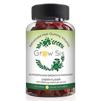 Grow Sister Advanced Hair Gummy Vitamin | Promotes Hair Growth and Increases Hair Thickness | Fights Hair Loss, Thinning and Weakness, Boosts Volume | Protects Against Free Radical Damage | 60 Tablets