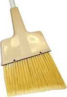 DQB Industries 06080 10-Inch Household Angled Broom with Flagged Synthetic Tip and 48-Inch Painted Steel Handle