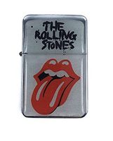 Lighter The Rolling Stones Tongue Refillable Windproof Oil Petrol Star Flip Top
