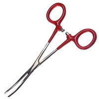 Hemostat Clamp w/vinyl grip, Curved 6 1/2"