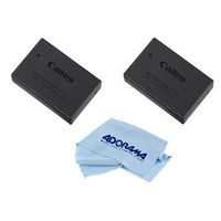 Canon 2X LP-E17 Lithium-Ion Battery Pack for EOS Rebel T6i/T6s Digital Camera - With Microfiber Cleaning Cloth