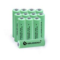 GEILIENERGY Solar Light AA Ni-CD 800mAh Rechargable Batteries,AA Rechargeable Batteries for Solar Lights Solar Lamp(Pack of 12)