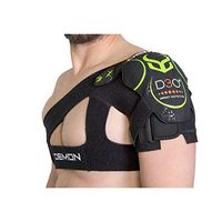 Demon United X D3O Shoulder Stability Brace with D3O Impact Protection- Neoprene Shoulder Support w/ D3O for Rotator Cuff, Labrum Tear, AC Joint Pain, Shoulder Compression Sleeve (Large/XLarge)