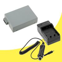 Canon EOS Rebel T3i Digital SLR Camera LP-E8 Battery and Wall Charger with Car Charger Adapter DavisMAX LPE8 Battery Charger Bundle