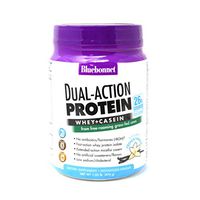 Bluebonnet Nutrition Dual-Action Protein Powder, Whey from Grass Fed Cows, 26 Grams of Protein, No Sugar Added, Non GMO, Gluten Free, Soy Free, Kosher Dairy, 1.05 lbs 14 Serving, French Vanilla Flavor