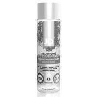 System Jo Sensual Massage Oil, Unscented,  4 Ounce Bottle