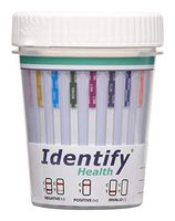 50 Pack Identify Health 12 Panel Drug Test Cup - PCP Version - Tests Urine Instantly for 12 Different Drugs: AMP, BAR, BUP, BZO, COC, MDMA, MET, MTD, OPI300, OXY, PCP, THC ID-H12-1 (50)