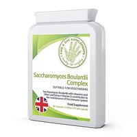 FIVE A DAY SUPPLEMENTS Saccharomyces Boulardii Complex 5 Billion CFU per Capsule - 90 Capsules - Probiotic - Added Olive Leaf Extract, Vitamin D3 and Biotin - Suitable for Vegetarian