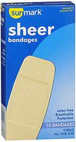 Sunmark Sheer Bandages, All One Size 10 each by Sunmark (Pack of 3)