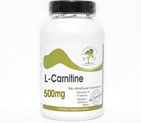 L-Carnitine 500mg ~ 200 Capsules - No Additives ~ Naturetition Supplements