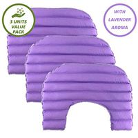 My Heating Pad Set of 3 Lavender Neck and Shoulders Heating Pads | Large Microwavable Heating Pad with Natural Filling Ingredients | Neck Warmer Heat Pad for Pain Relief (Purple Lavender Value Pack))