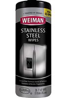 Weiman Stainless Steel Cleaner and Polish Wipes, 30 Count