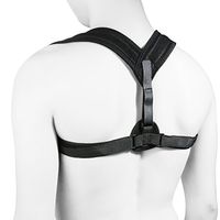 Back Posture Corrector,Shoulder Posture Strap,Adjustable Upper Back Figure Clavicle Support to Improve Bad Posture, Thoracic Kyphosis, Shoulder Alignment, Upper Back Pain for Women Men (Black)
