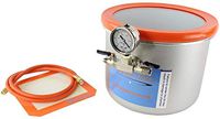 Best Value Vacs-Glass Vac 3 Gallon Stainless Steel Wide Vacuum Chamber (Includes Domestic Components, Assembled in USA)