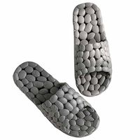 Foot Massage Slippers Acupoint Pedicure Tai Chi Massage Shoes for Men and Women,Gray,S