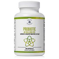 Probiotic 40 Billion CFU - Prebiotic and Probiotics for Women and Men - Lactobacillus Acidophilus to Help Digestive Health & Immune Support - Gluten Free - Shelf Stable - No Refrigeration