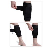 Shin Support by iMakcc- Adjustable Calf Brace - Shin Splint Compression Wrap Increases Circulation and Reduces Swelling - Calf Compression Sleeve for Men and Women Leg Pain (Black)