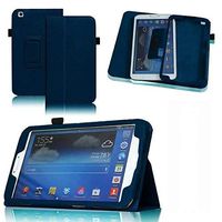 PT Galaxy Tab 3 8.0 Case,Folio PU Leather Stand Protective Cover Case w/Wake&Sleep for Samsung Galaxy Tab 3 8.0 SM-T310 SM-T311(Navy Blue)