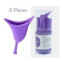 Anytime Gobal Medical Grade Silicone Female Urination Device Portable Urinals for Women, Camping, Hiking, Outdoor Activities Pink/Purple Medium Size (Puple)