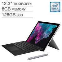 Microsoft Surface Pro 6 (Intel Core i5, 8GB RAM, 128GB) Bundle with Black Type Cover and Surface Pro Pen (Renewed)