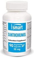 Supersmart - Xanthohumol 50 mg - Anti Aging Supplement - Powerful Antioxidant 200 Times More Than Resveratrol | Non-GMO - 90 Vegetarian Capsules
