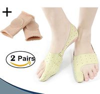 Bunion Corrector Adjustable Foot Orthodontic Separators, Gel Toe Relief Protector Spacer Spreader, Big Toe Straightener Ball of Foot Cushions, for Corns Blisters Calluses Hammer Overlapping Toes (S)