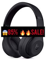 Beats Studio3 Wireless Bluetooth Over‑Ear Headphones with Universal USB Charging Cable and Carrying Case in Porcelain Rose