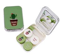 Green Cactus Contact Lens Case Box Holder Contacts Lens Container Travel Kit - 01