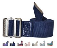 NYOrtho Metal Buckle Gait Belt - Adjustable Machine Washable Strong and Durable Cotton Material Latex Free, Navy, 72"