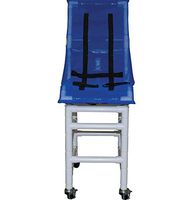 MJM International 191-LC-HB Reclining Bath Chair Large with Head Bolster, Royal Blue/Forest Green/Mauve