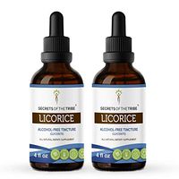 Licorice Tincture Alcohol-Free Extract, Organic Licorice Glycyrrhiza Glabra Healthy Digestion 2x4 OZ