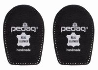 Pedag Perfect Shock Absorbing Heel Pads Made with Vegetable Tanned Leather and Latex Rubber, Black, Extra Large (11-13M) by Pedag