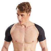 Hanerdun Double Shoulder Support Shoulder Wrap Neoprene Protector, , Large