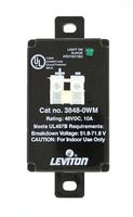 Leviton 3848-WM 48 Volt DC, 2 Pole, 2 Wire, Equipment Cabinet SPD Surge Protective Device, Wired-In Module, Black