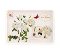 DRAGON SONIC Household Use Rectangle Cup Tray Fruit Tray Creative Cake Plate-Rose/S