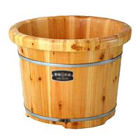 Bath Foot Bucket Foot Bath Barrel Footbath with Massage No Lid (Color : Beige, Size : 404030cm)