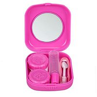 TONSEE Cute Mini Contact Lens Case Travel Kit (Hot Pink)