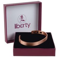 Lined Copper Liberty Bracelet
