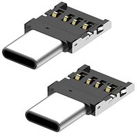 Ultra-Thin Version USB C to USB Adapter (2-Packs),Type-c to USB Adapter, Compatible with Laptops,Power Banks,Chargers,Android Mobile Phone,Camera and More Devices with Standard USB Ports