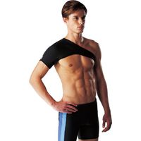 LP Shoulder Support - for relief of discomfort, protection & warmth (Unisex; Black;Large),Model: 738